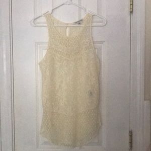 Cream American Eagle Tank Top